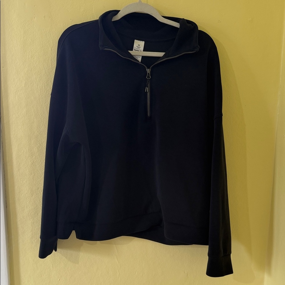 Scuba Half-Zip Pullover Sweater - Black